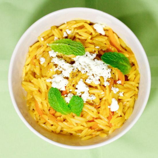 Carrot Broth Orzo