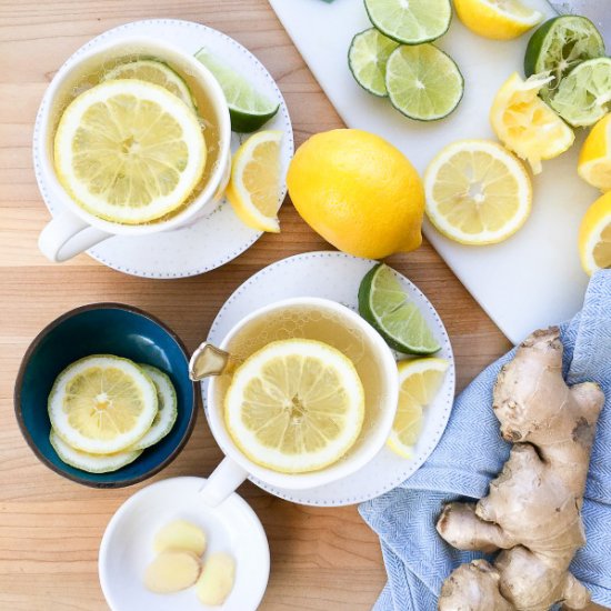 Citrus Honey Ginger Tea