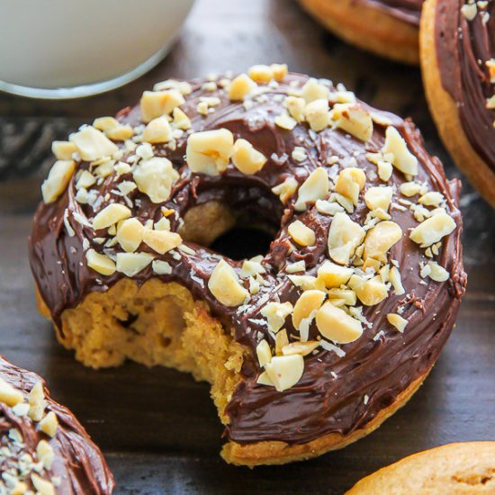 Chocolate Peanut Butter Donuts