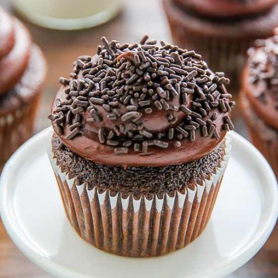 Chocolate Buttermilk Cupcakes