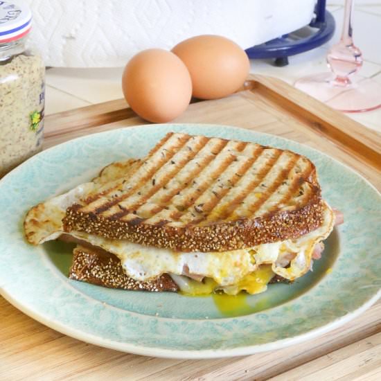 Easter Egg Croque Monsieur