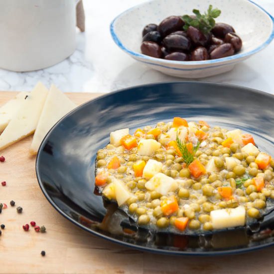 Fresh Peas with Lemon & Dill