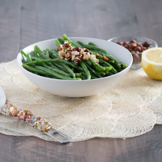 Green Beans with Hazelnut Butter