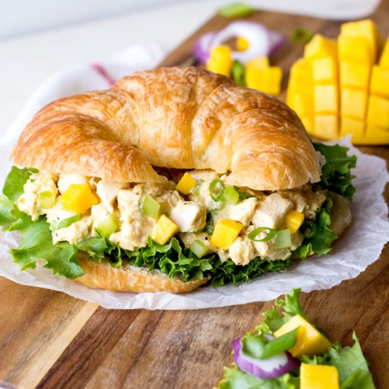 Mango Curry Chicken Salad