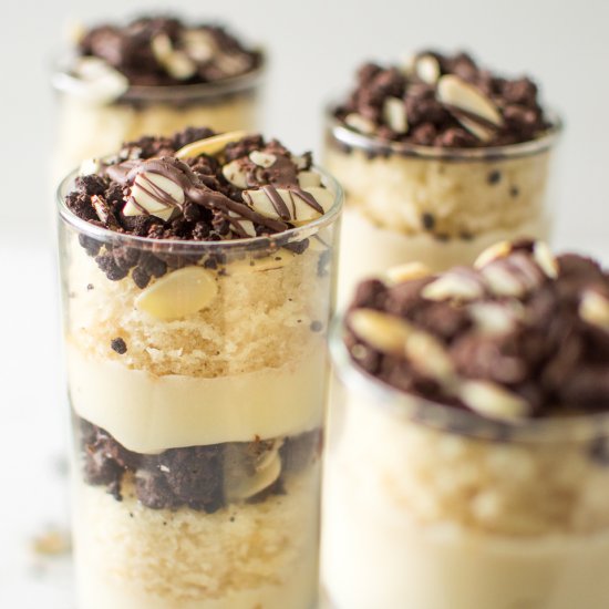 Almond Cake Trifle Shooters