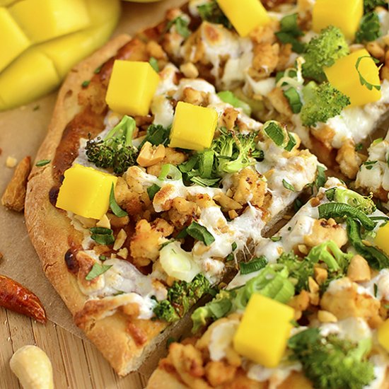 Thai Chicken Flatbread Pizza