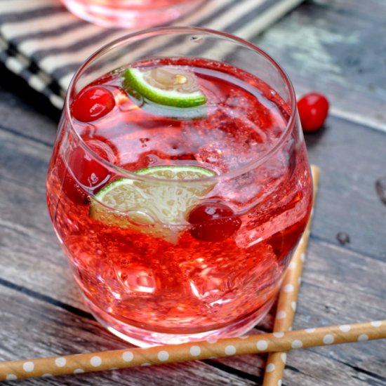 Cranberry Lime Vodka Tonic