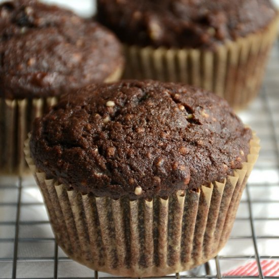 Chocolate Hemp Protein Muffins