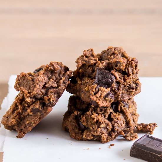 Dark Chocolate PB Protein Cookies