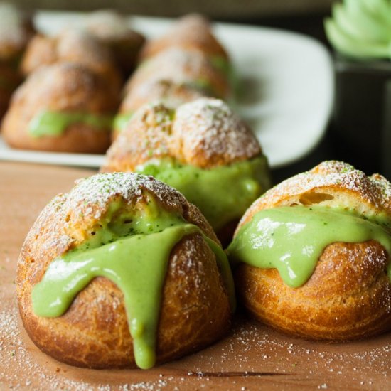 Matcha Cream Puffs