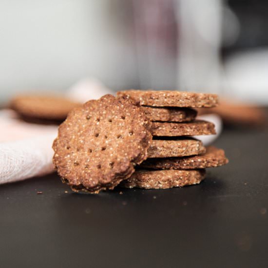 Super Easy Rye Crackers