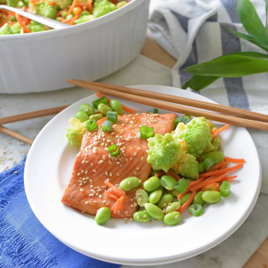 Sesame Ginger Salmon & Vegetables