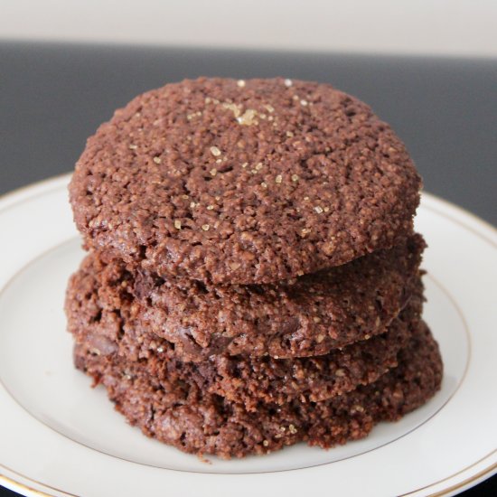 mocha oat cookies