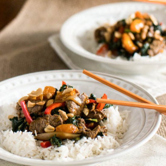 Beef Clementine & Kale Stir Fry