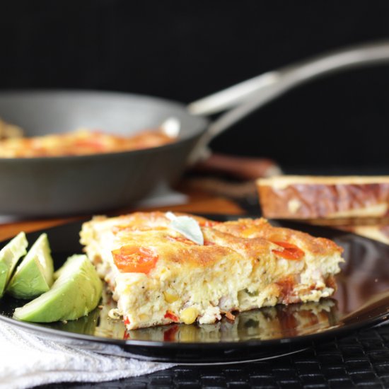 cheesy frittata