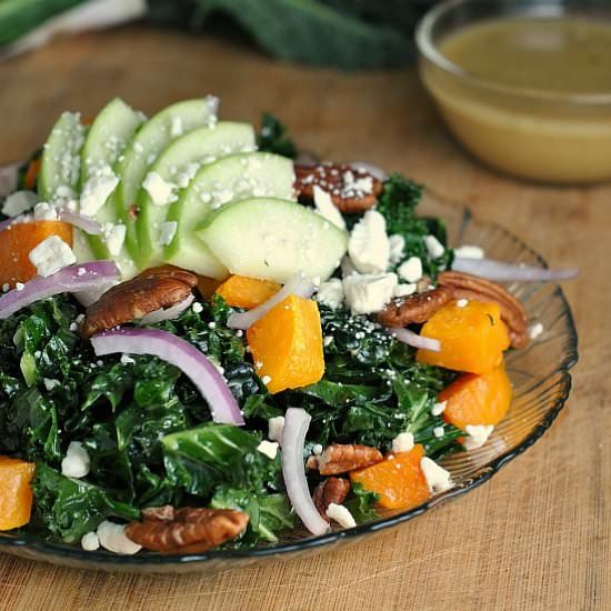 Kale and Butternut Squash Salad