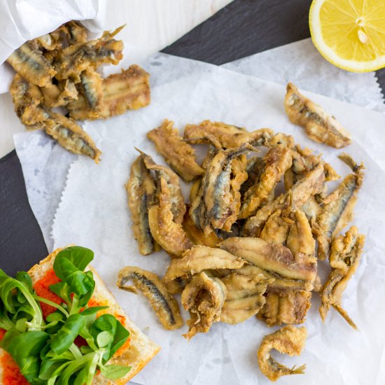 Deep Fried Anchovies