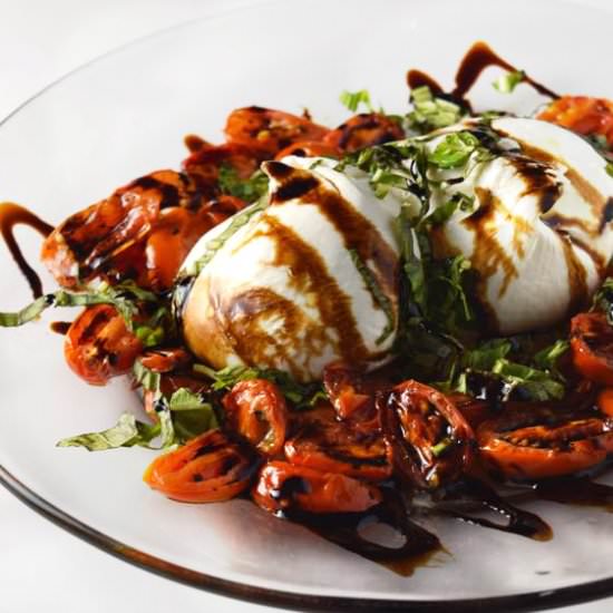 Burrata With Roasted Tomato Salad