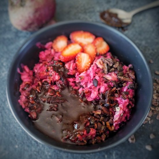 Beetroot Cake Porridge