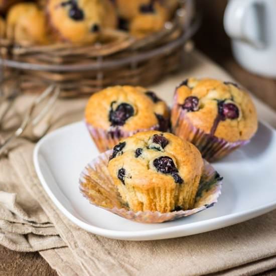 Blueberry Muffins with Vanilla