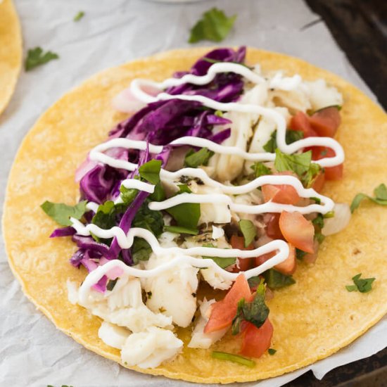 Lemon Pepper Fish Tacos