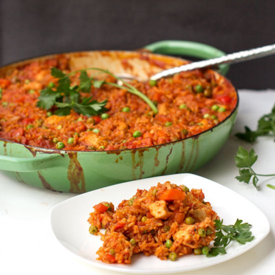 Jollof Rice with Chicken