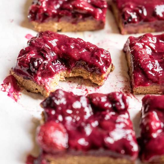 No Bake Gluten Free Chai Berry Bars