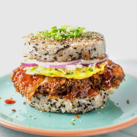 Chicken Katsu Sushi Burger