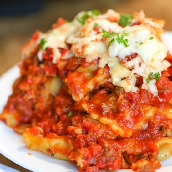 Lazy Crock Pot Lasagna