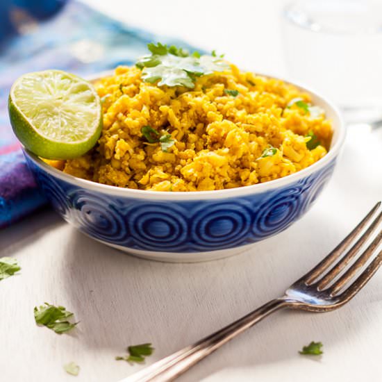 Indian Spiced Cauliflower Rice