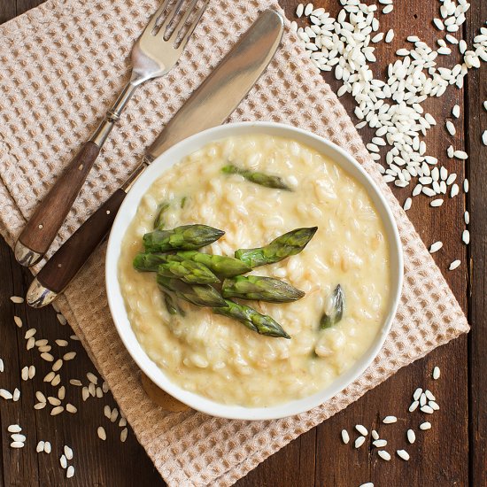 Asparagus and Taleggio Risotto