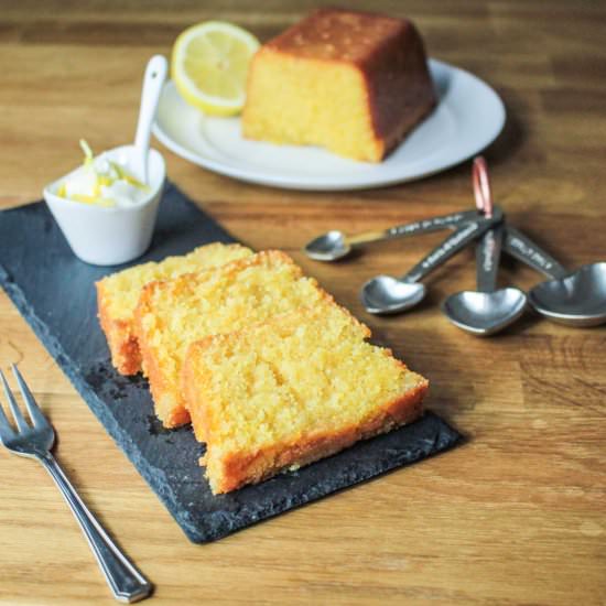 Gluten Free Lemon Drizzle Loaf