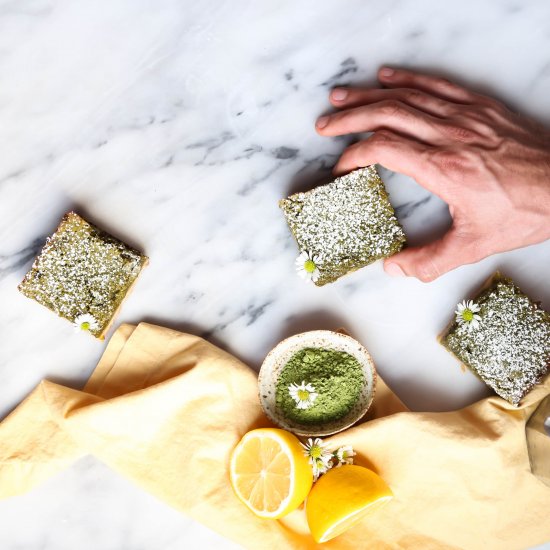 Matcha Lemon Bars