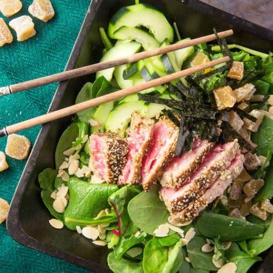 Seared Wasabi Tuna Salad