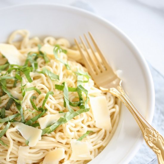 Easy Basil Lemon Pasta