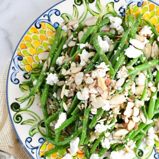 Haricot Verts with Goat Cheese