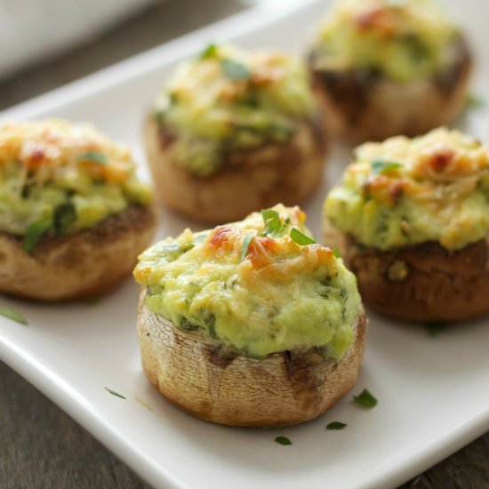 Spinach Ricotta Stuffed Mushrooms