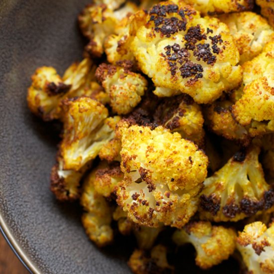 Curry Roasted Cauliflower