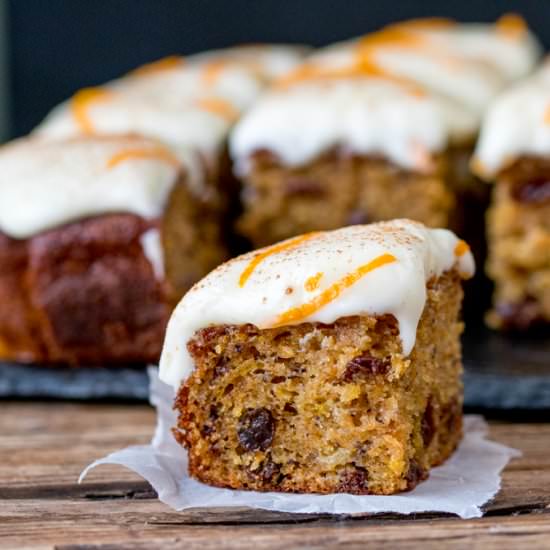 Carrot and Orange Tray Bake