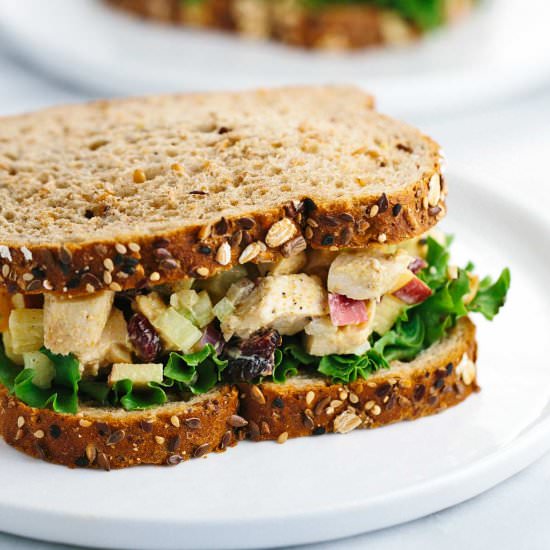 Lightened Chicken Salad Sandwich