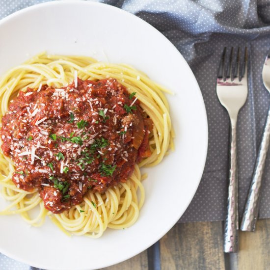 Slow Cooker Spaghetti Sauce