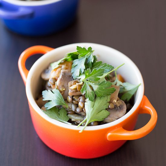 Mushroom Lentil Stew