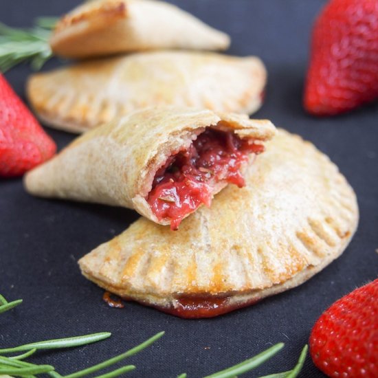 Rosemary strawberry empanadas