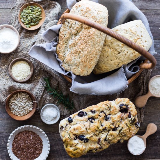 Perfect Gluten Free Bread 3 Ways