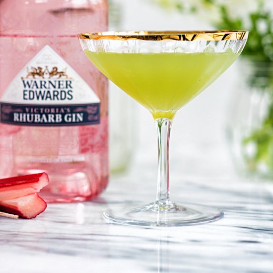 Rhubarb & Cucumber Martini