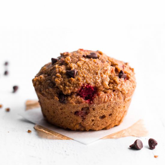 Chocolate & Strawberry Bran Muffins