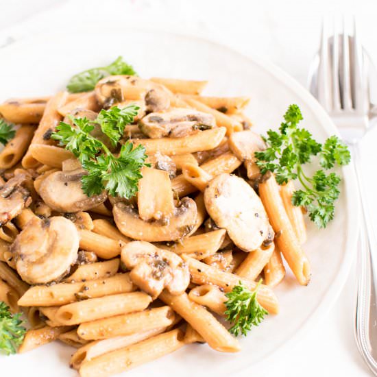 Pasta Mushroom Stir Fry