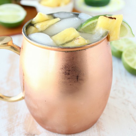 Grilled Pineapple Moscow Mule