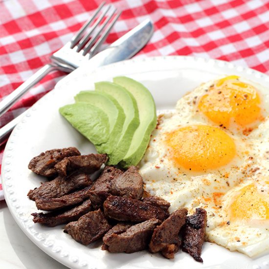 Simple Steak & Eggs