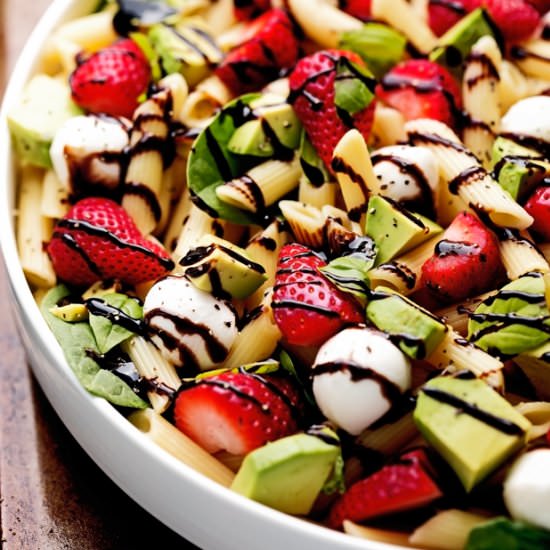 Strawberry Caprese Pasta